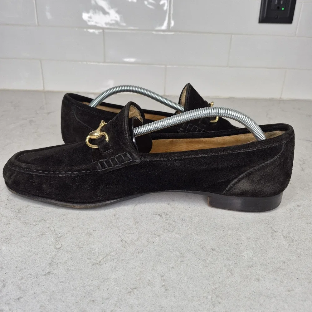 Church's Black Suede Horsebit Loafers Men's UK 12 / US 13 England‎ Gucci Style